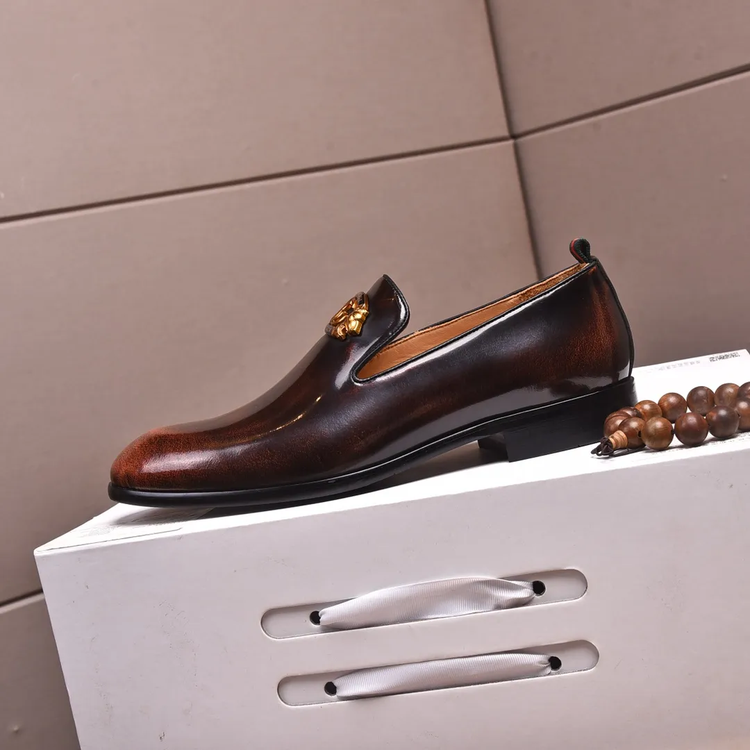 Men's shoes💰540📛📛Original (water-dyed cowhide) Gucci GUCCI official website formal shoes🌀 Italian🇮🇹imported cowhide➕top imported water-dyed cowhide lining💋Finely handmade original bottom, the real thing looks better when photographed in person Standard size 38-44